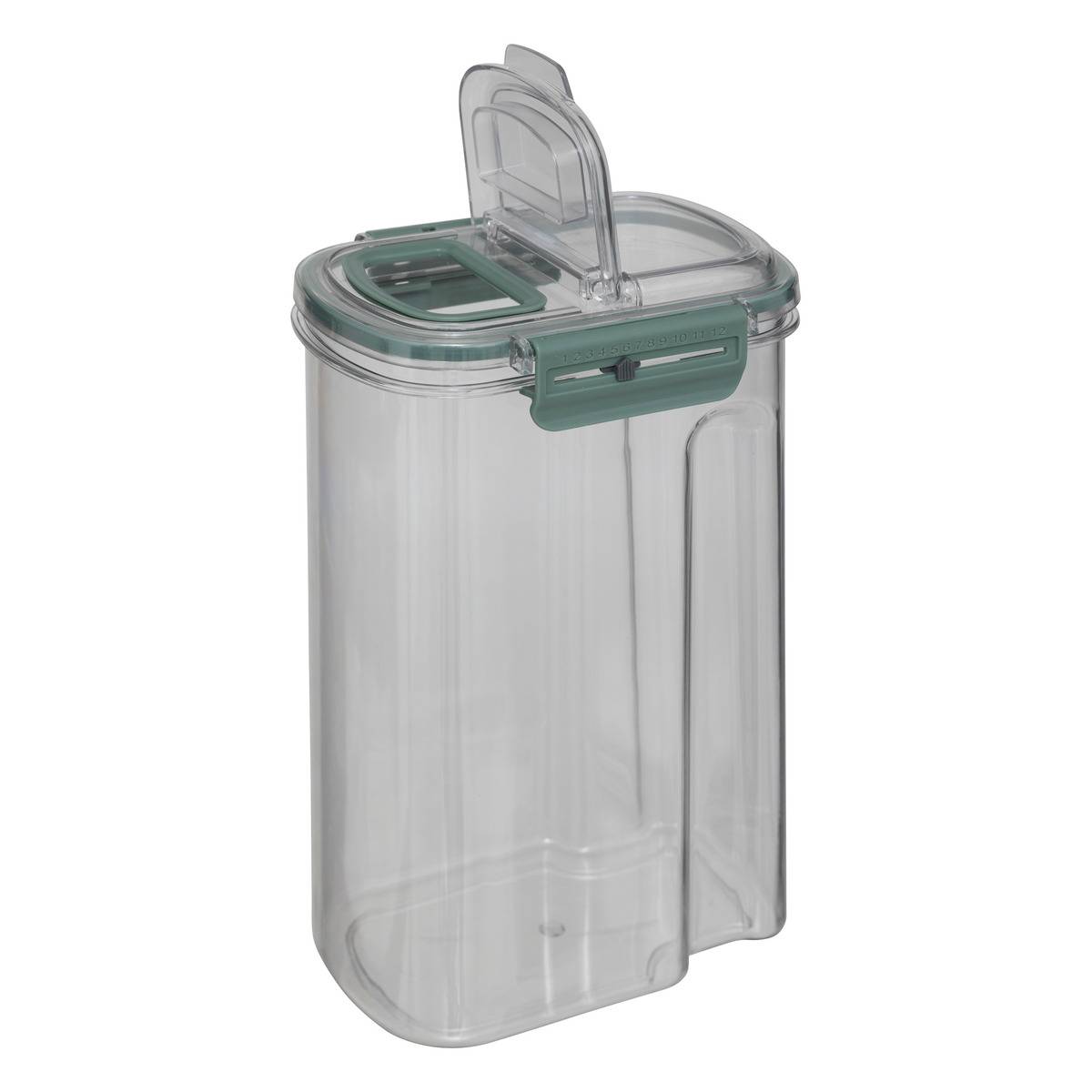 Boîte de conservation 1,6L hermétique avec bec verseur NEO transparent, 5FIVE SIMPLY SMART
