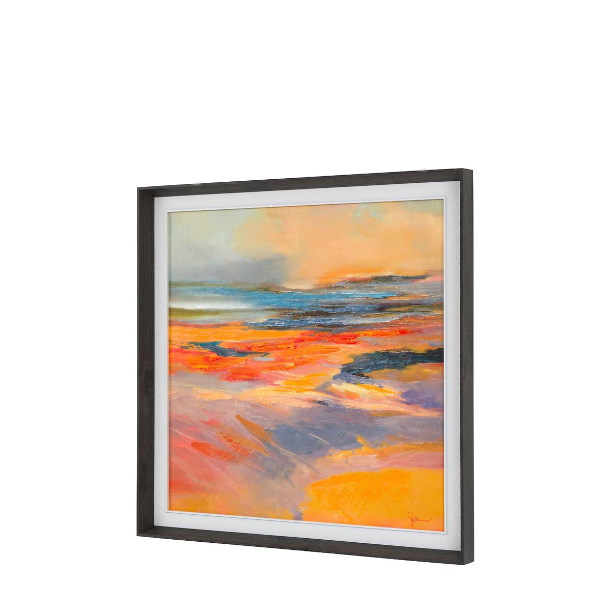 92cm Blazing Framed Canvas orange, ÉDITÉ
