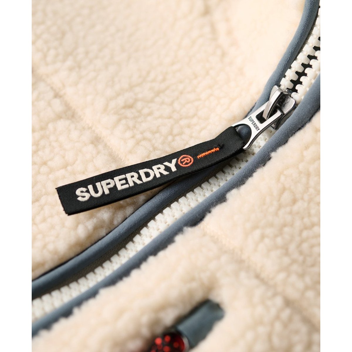 Veste Polaire Sherpa Outdoor écru, SUPERDRY