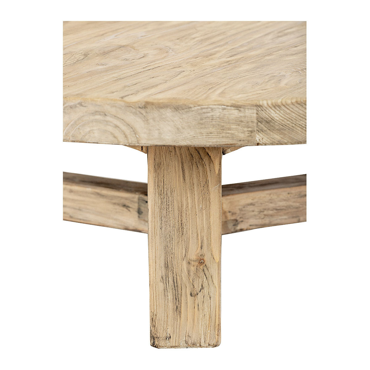 Table basse BAO orme recyclé beige, BLANC D’IVOIRE