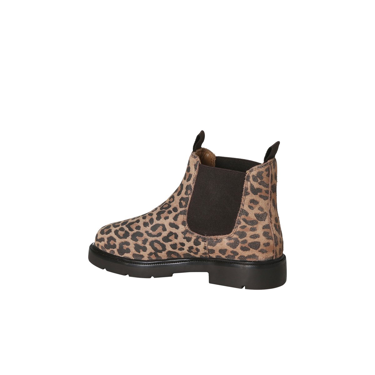 Boots en cuir à élastiques beige, VERTBAUDET