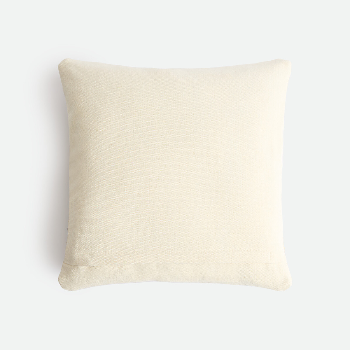 Housse de coussin laine et jute, 45 x 45 cm, COBALI ecru/caramel, LA REDOUTE INTERIEURS