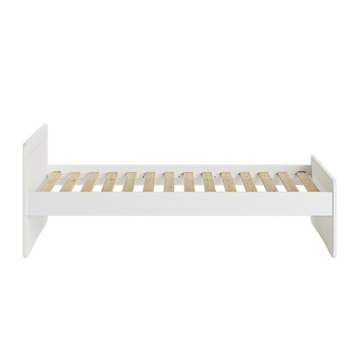 Lit enfant Bois massif LILOW blanc, AKITEN RETAIL