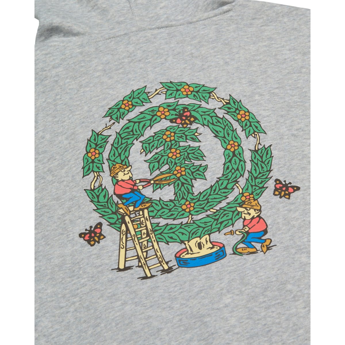 Sweat capuche GARDENING gris mid grey heather, ELEMENT
