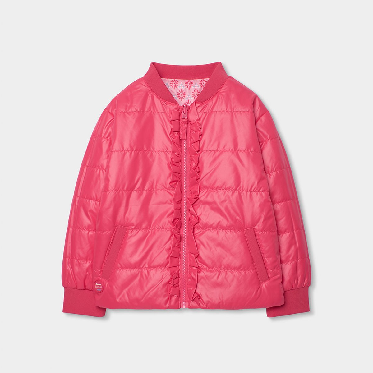Parka réversible fille rose, BOBOLI