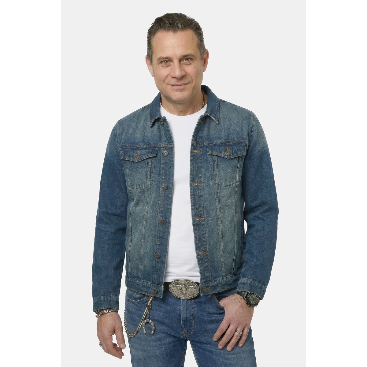 Veste en jean bleu jean, JP1880