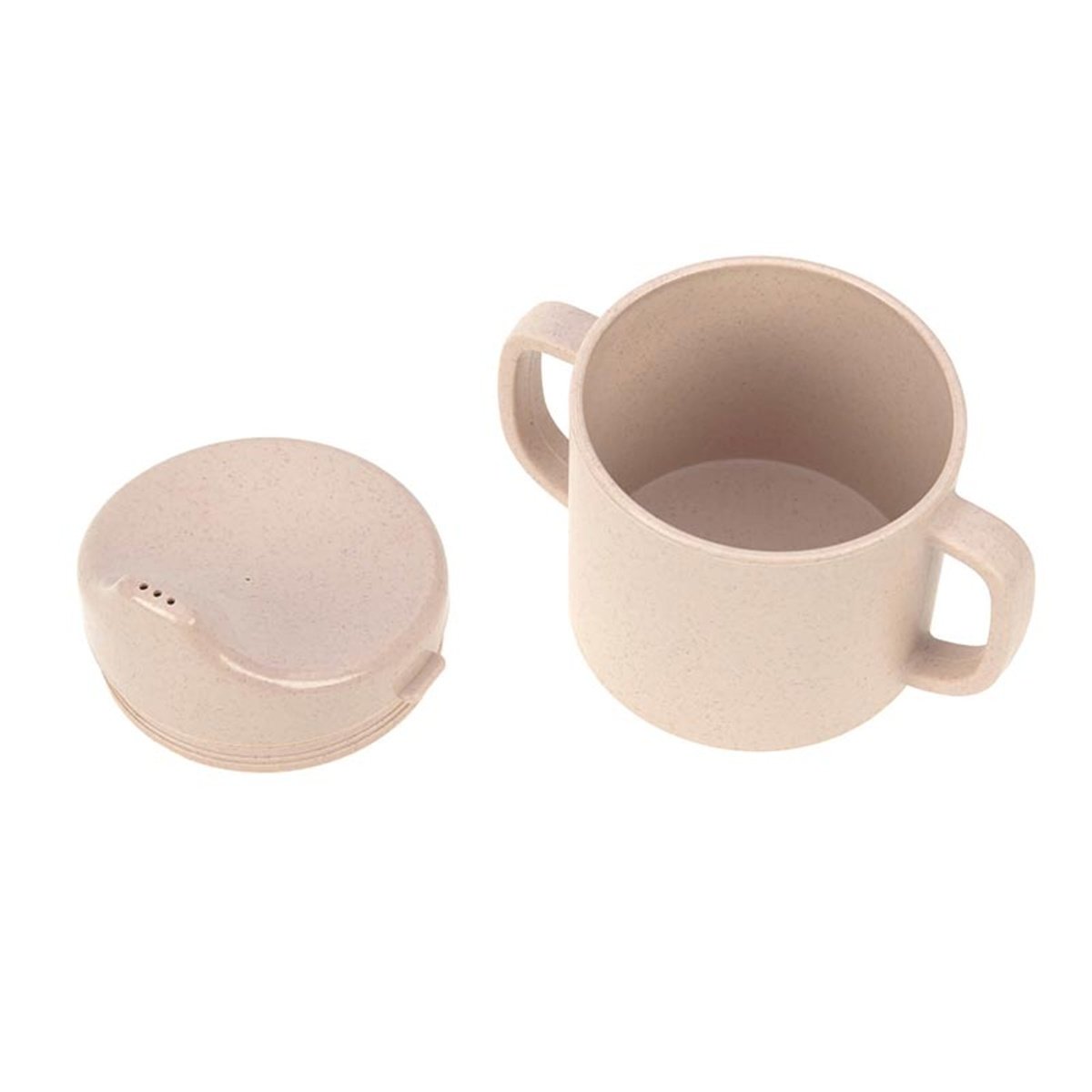 Tasse d'apprentissage unie rose poudré, LASSIG