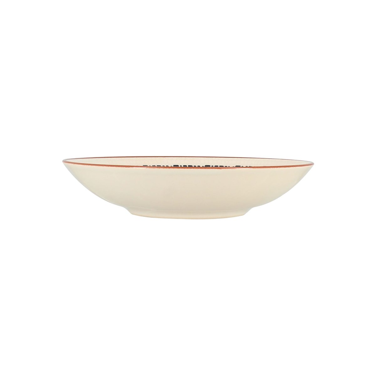 Lot de 6 assiettes creuses en faïence 21cm, AMATXI blanc, NOVASTYL