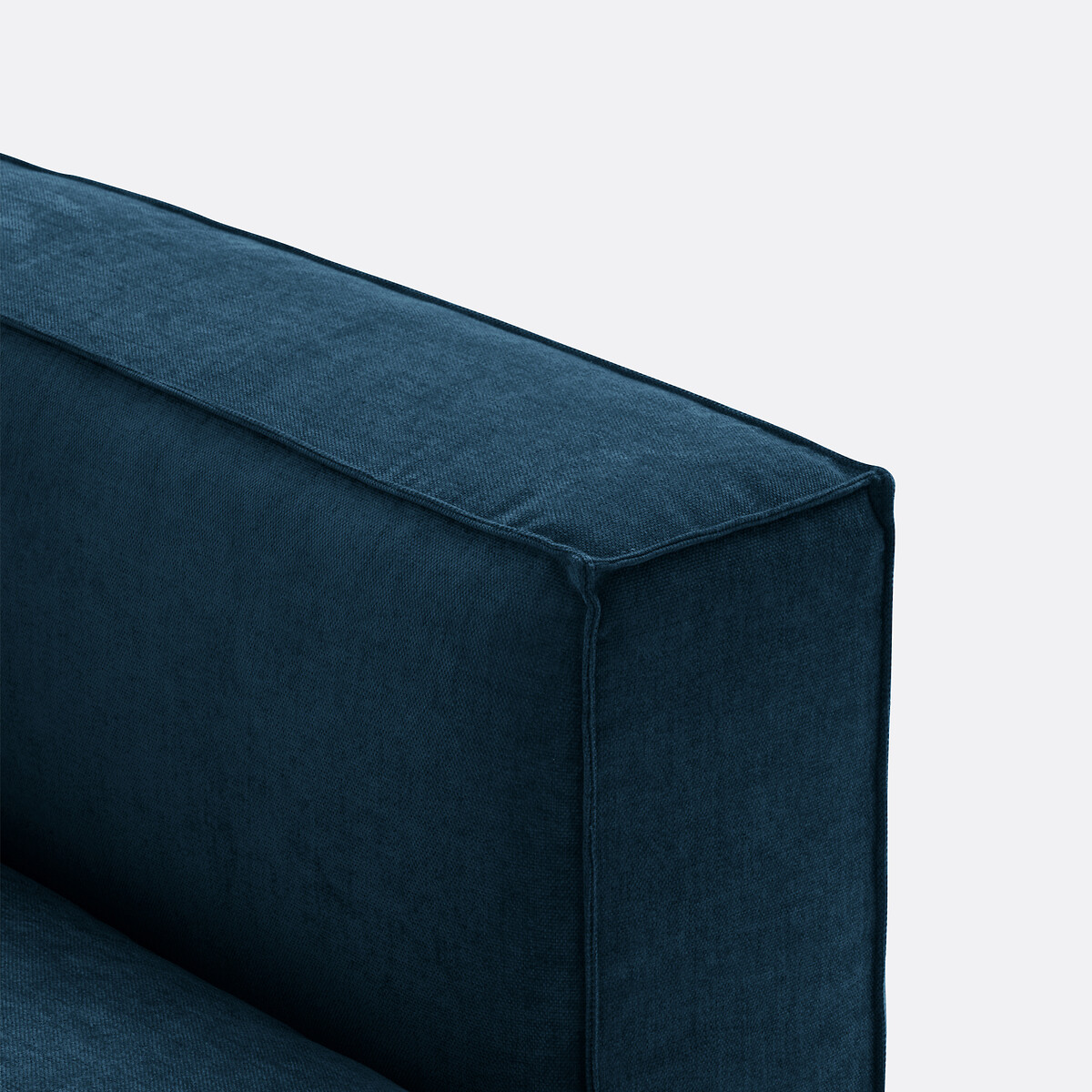 Élément méridienne pour canapé modulable, en velours texturé, SEVEN bleu de prusse, LA REDOUTE INTERIEURS