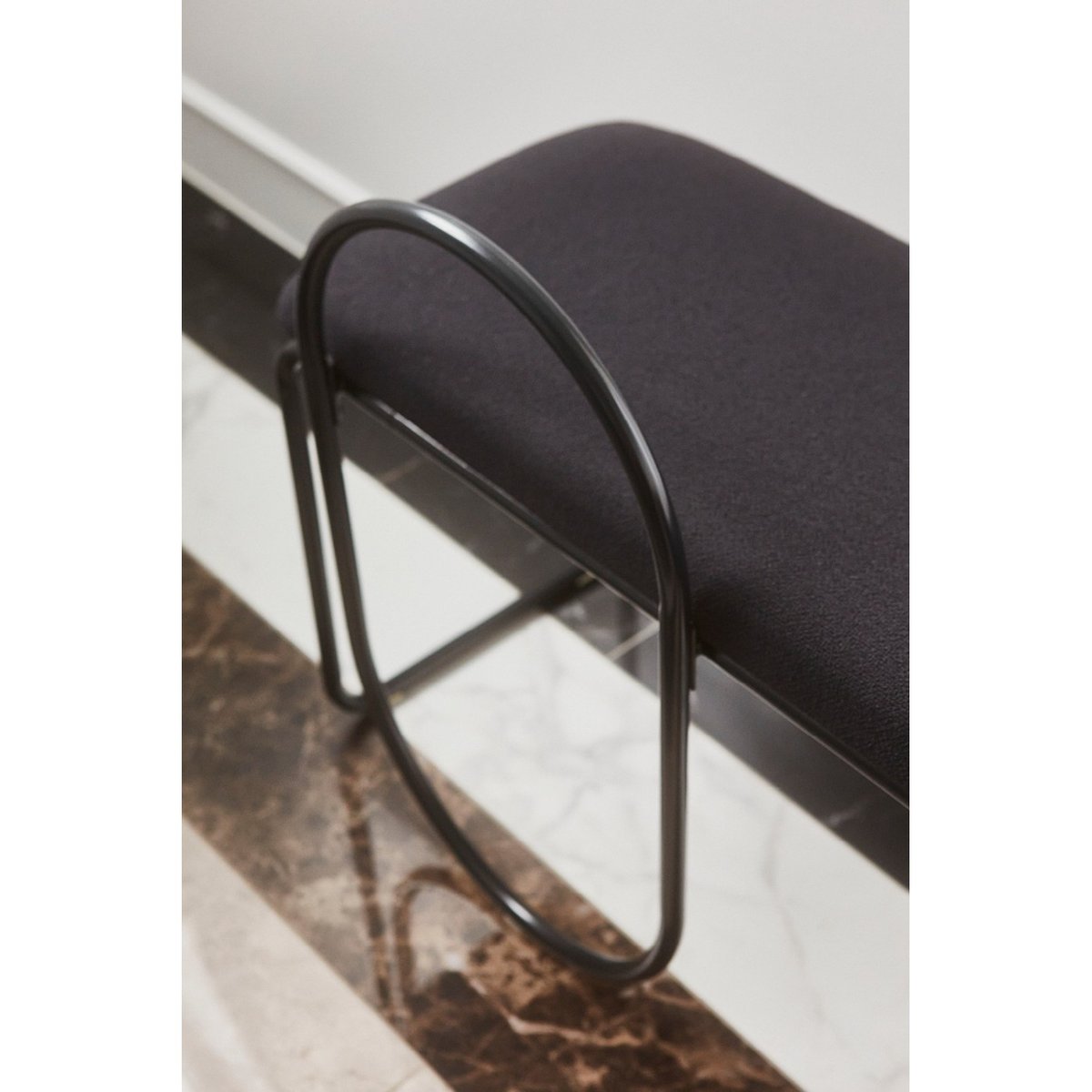 Banc Angui anthracite bouclé, AYTM