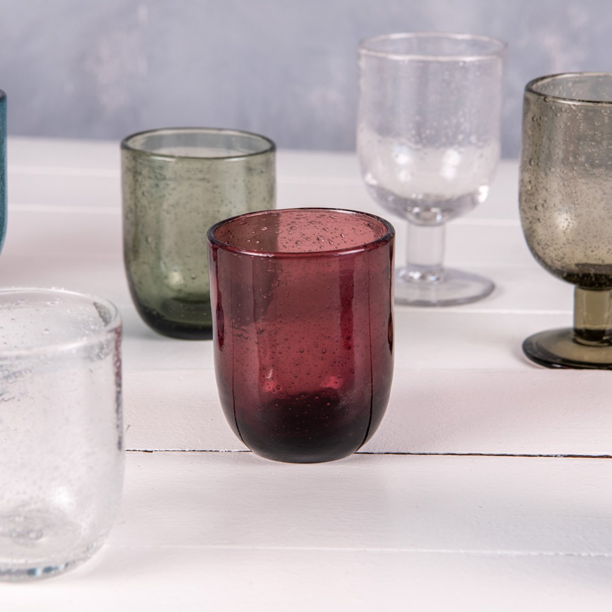 Gobelet 20 cl Luberon bullé (lot de 6) violet, TABLE PASSION