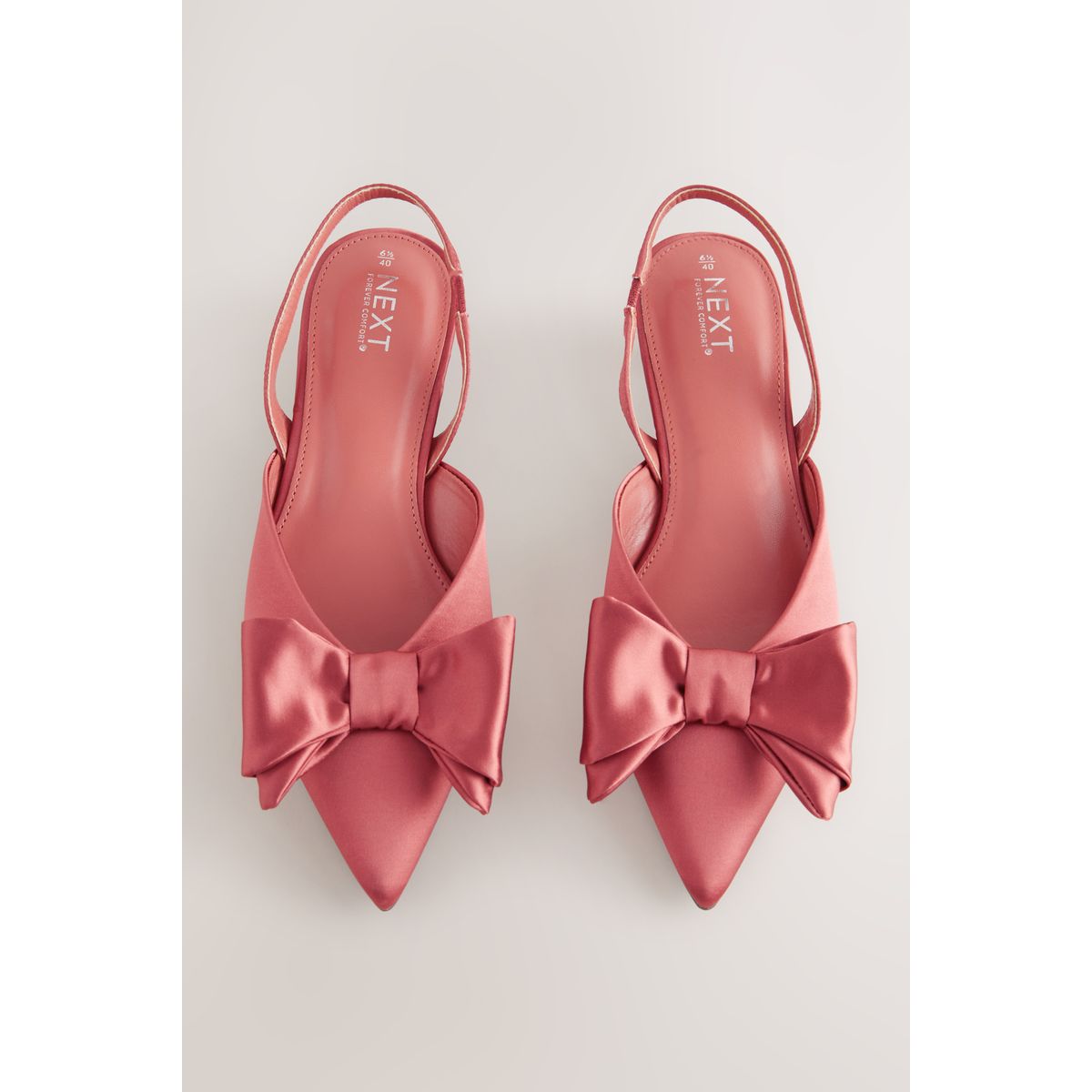 Chaussures à bride arrière nœud rose, NEXT