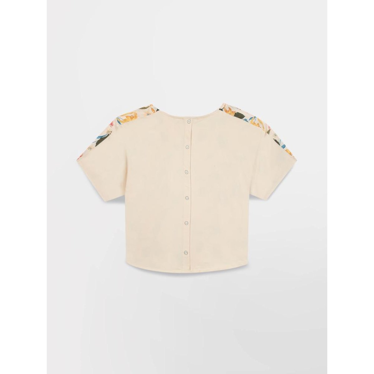 Blouse col rond GYSELRON craie, TBS