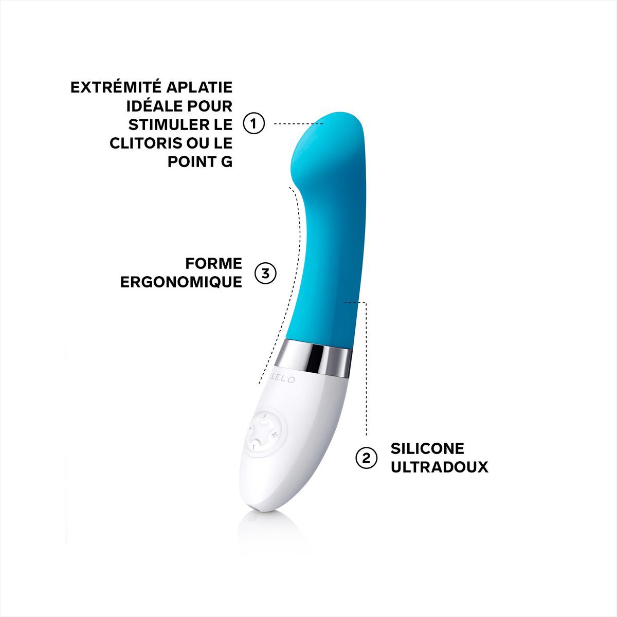 Vibromasseur Femme Point G, GIGI 2 turquoise-bleu, LELO