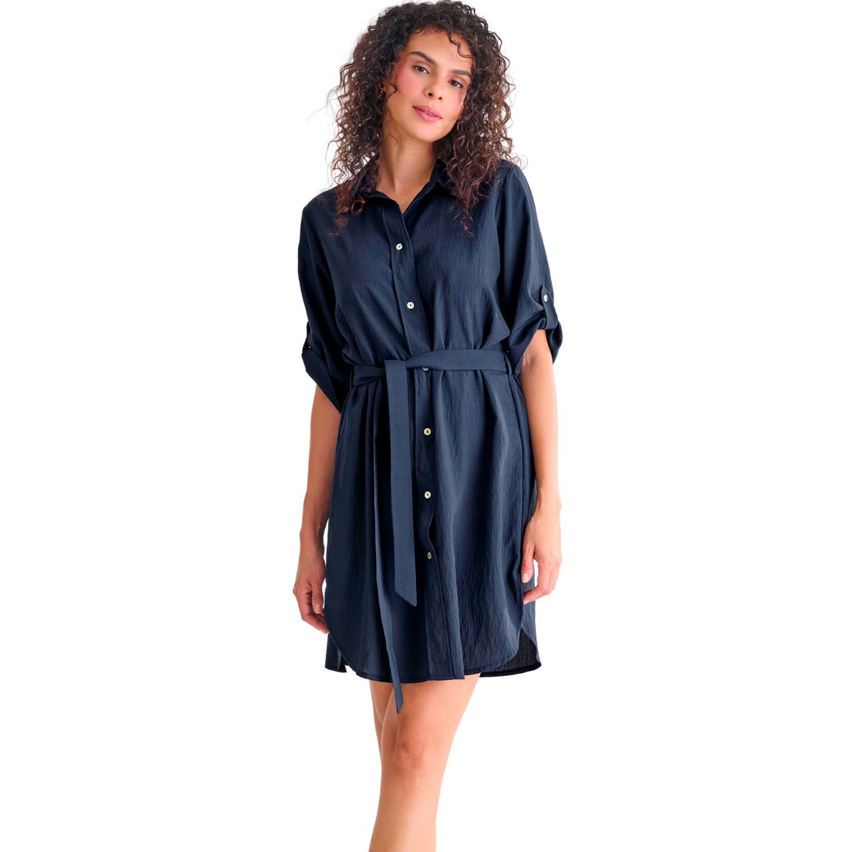 Robe estivale manches courtes PORTOFINO bleu, LISCA
