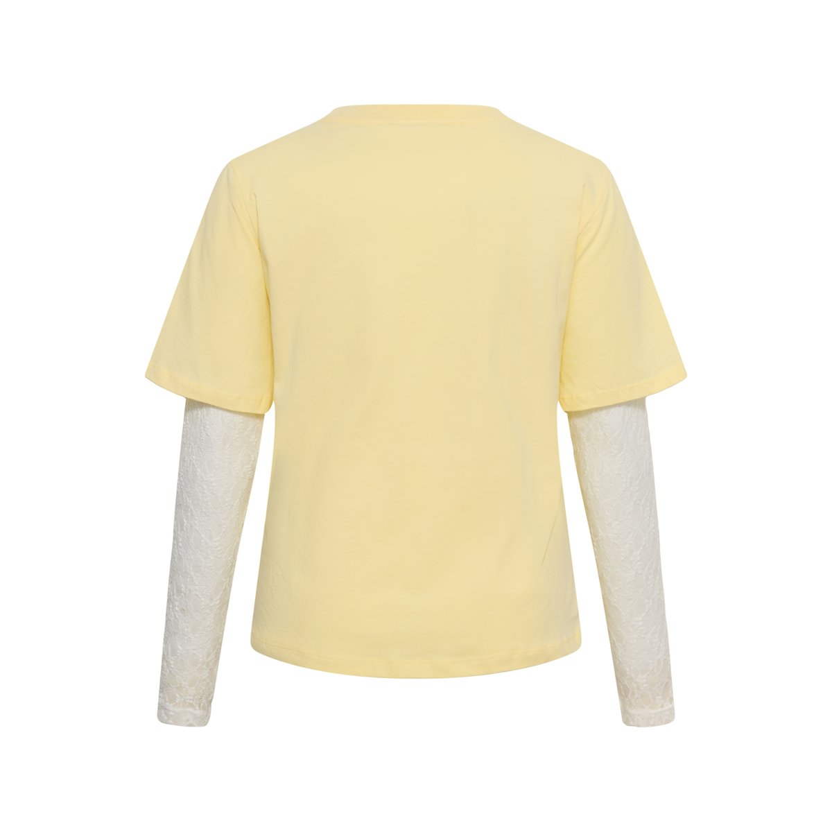 T-shirt à manches longues jaune pastel yellow, KAFFE CURVE