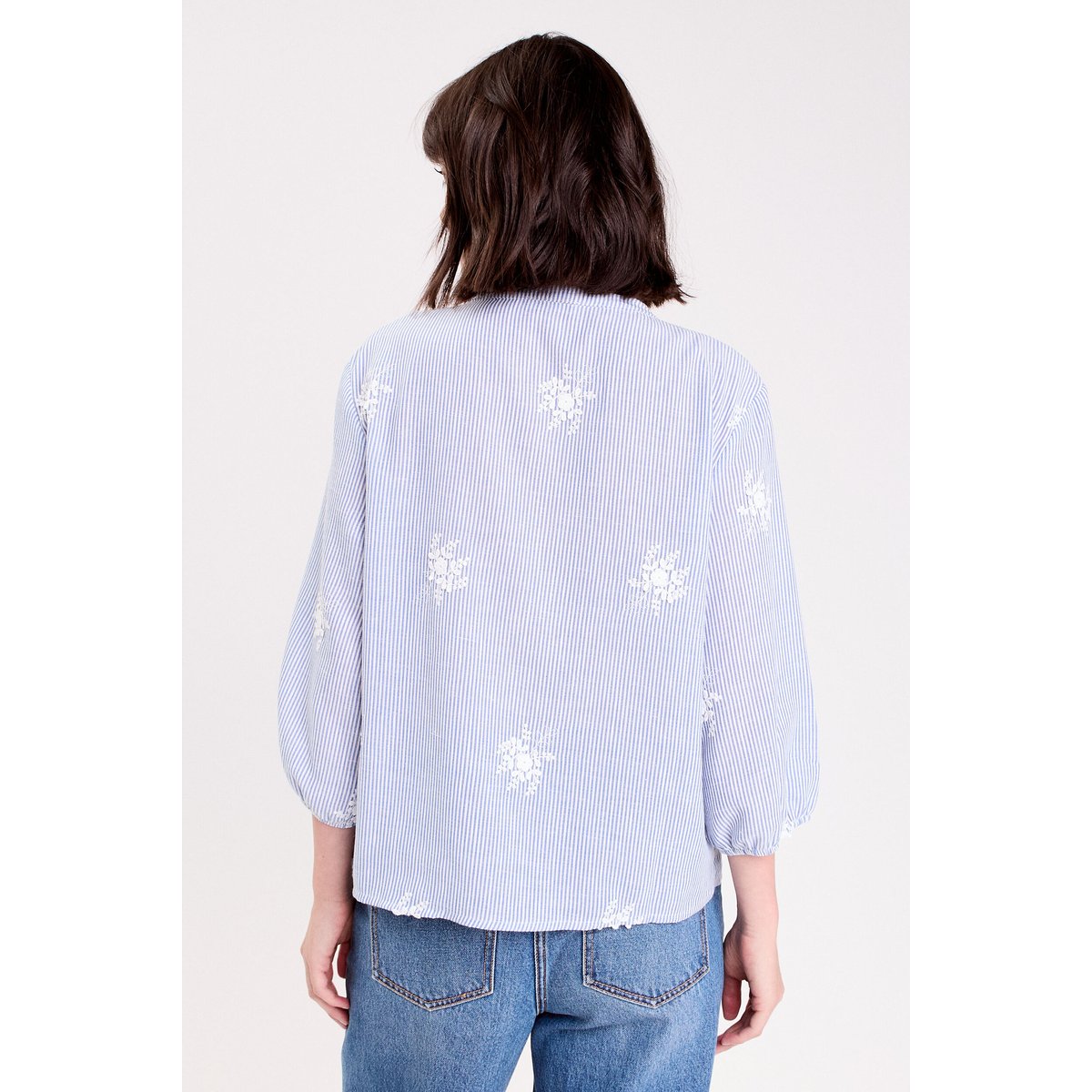 Blouse col tunisien blanc, CACHE CACHE