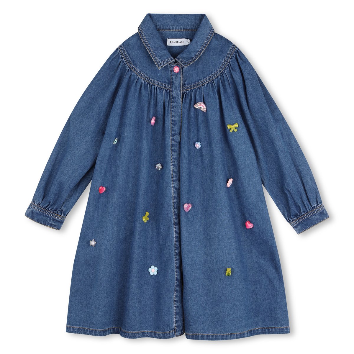 Robe en denim stone pousse, BILLIEBLUSH