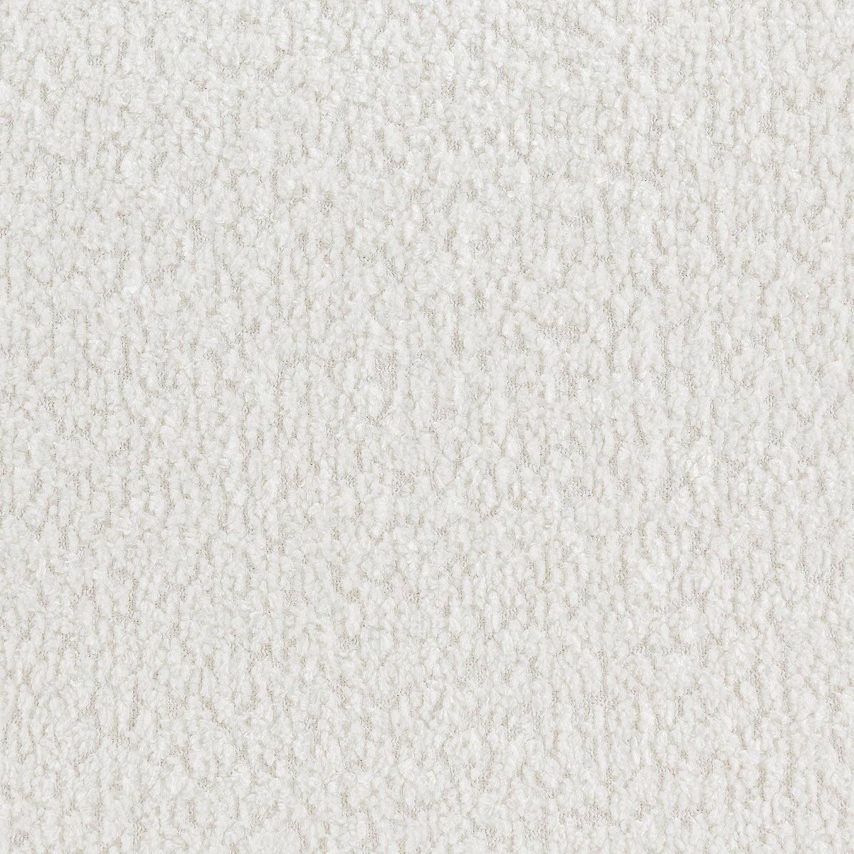 Fauteuil en tissu bouclette PINETO blanc, HABITAT
