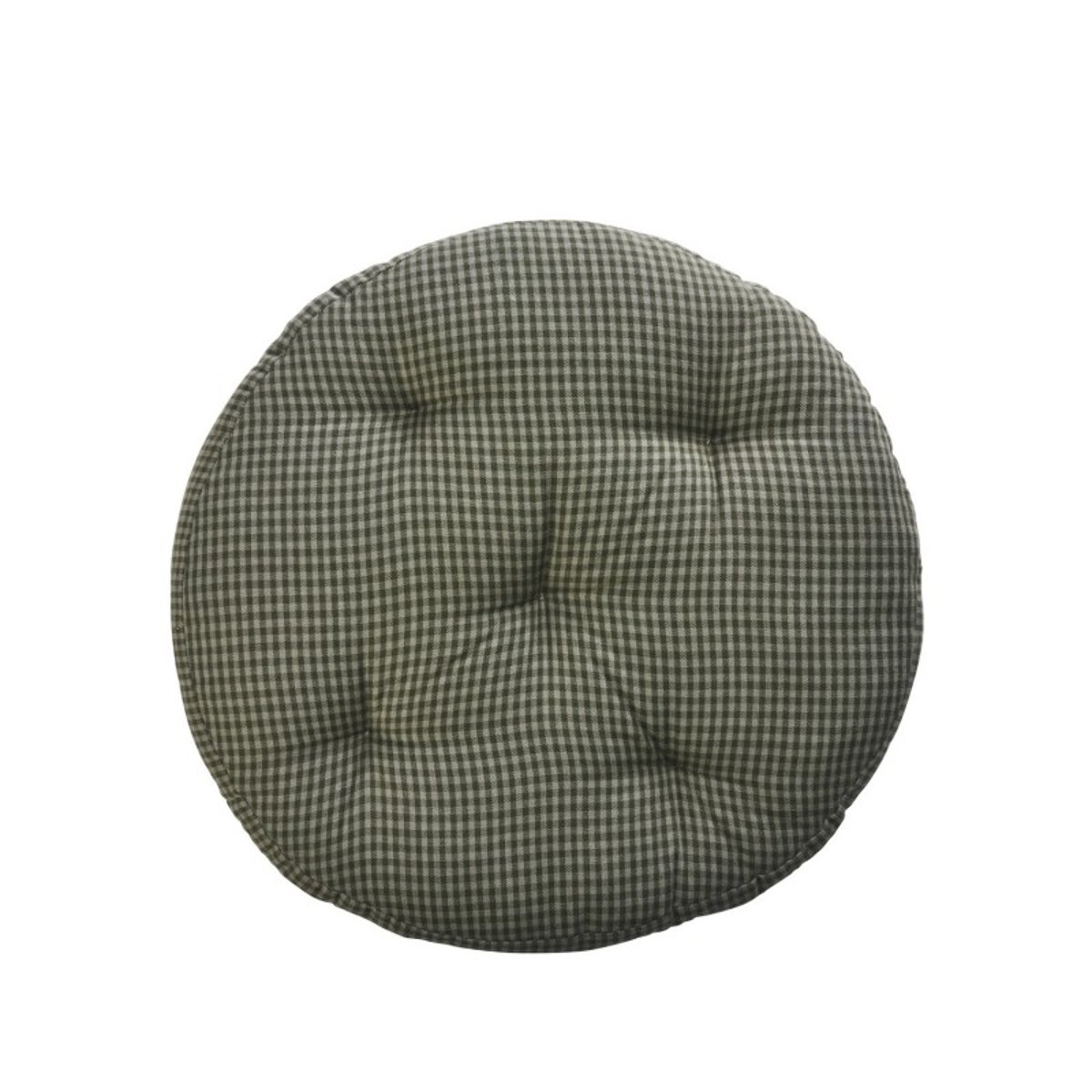 Coussin de chaise coton imprimé à carreaux multicolour, MADAM STOLTZ