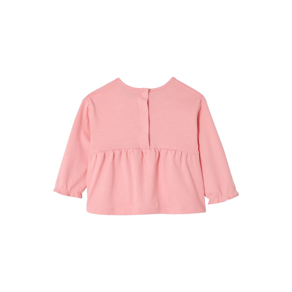 Lot 2 T-shirts manches longues rose, VERTBAUDET