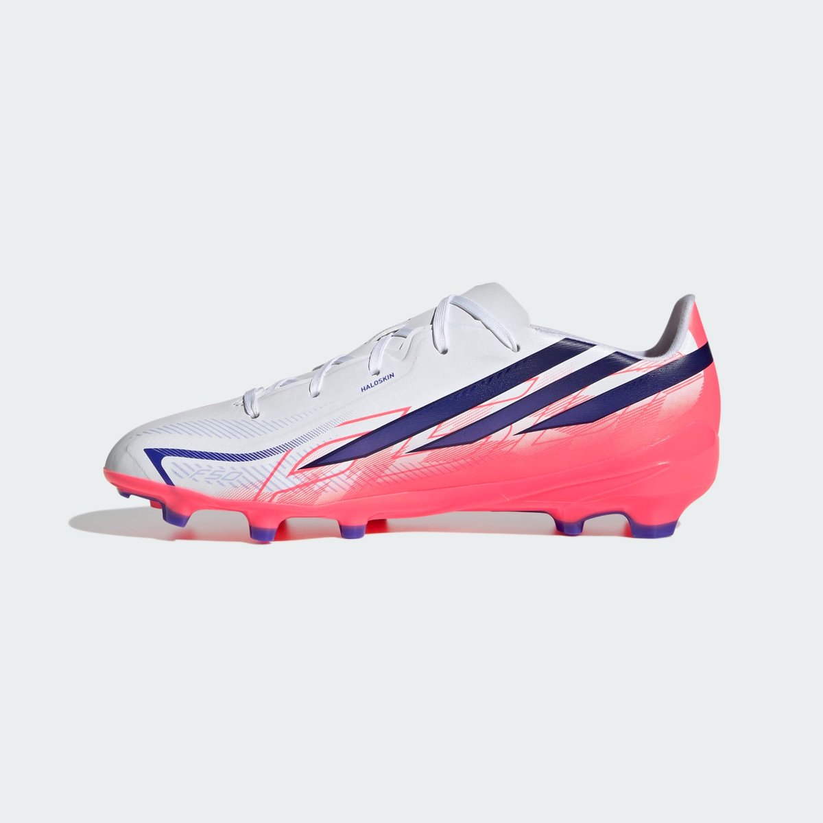 Chaussure De Football F50 Hyperfast League Terrain Souple Enfants Chaussure De Football F50 Hyperfast League Terrain Souple Enfants cloud white / solar purple / solar turbo, adidas Performance