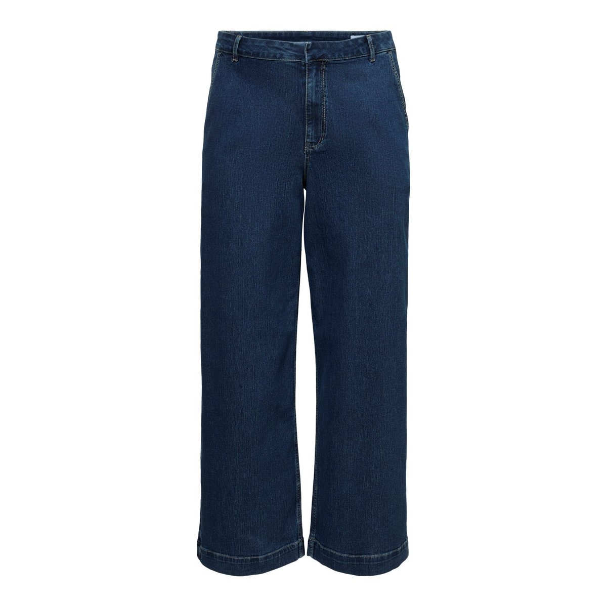 Jean À Coupe Large dark blue denim 1, VERO MODA