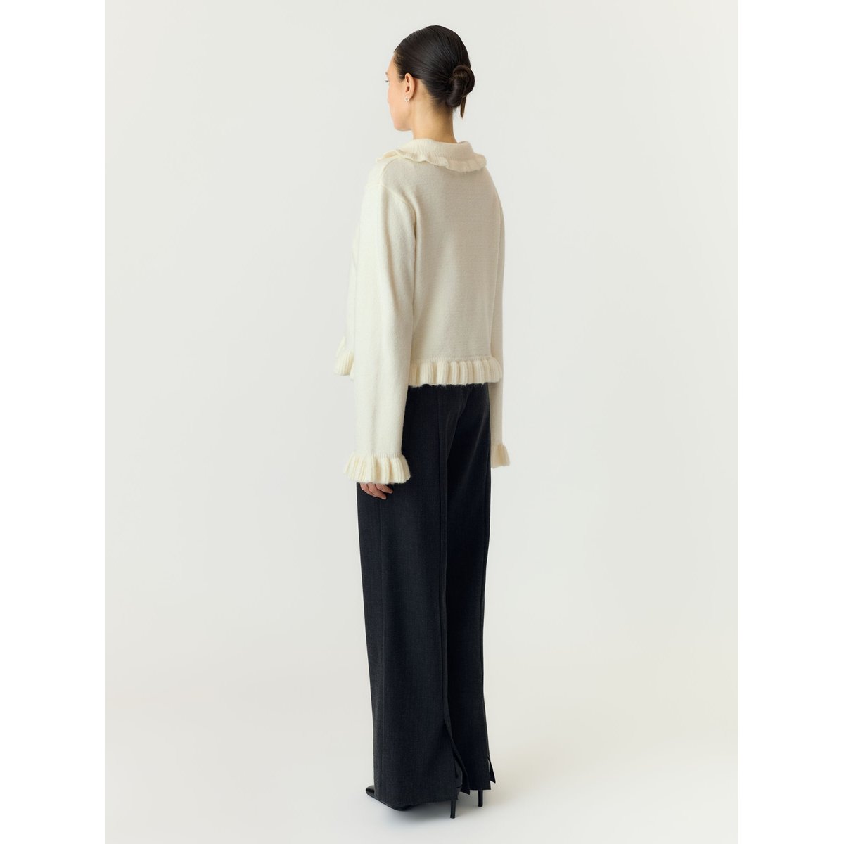 Cardigan En Maille blanc - pristine1, YAS