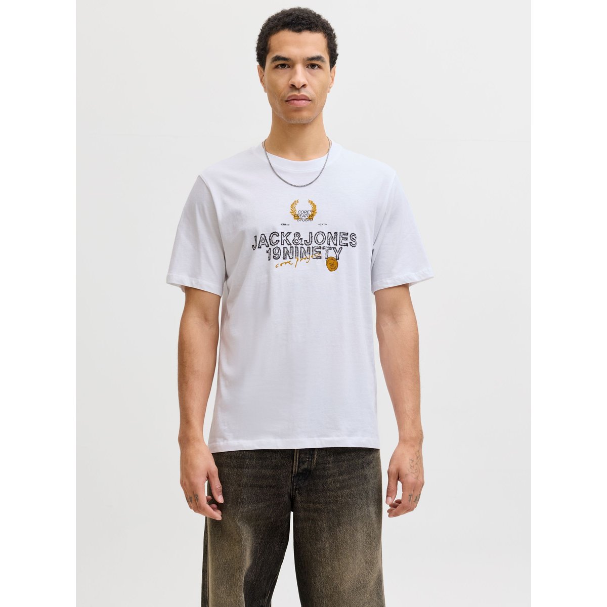 T-Shirt white, JACK & JONES