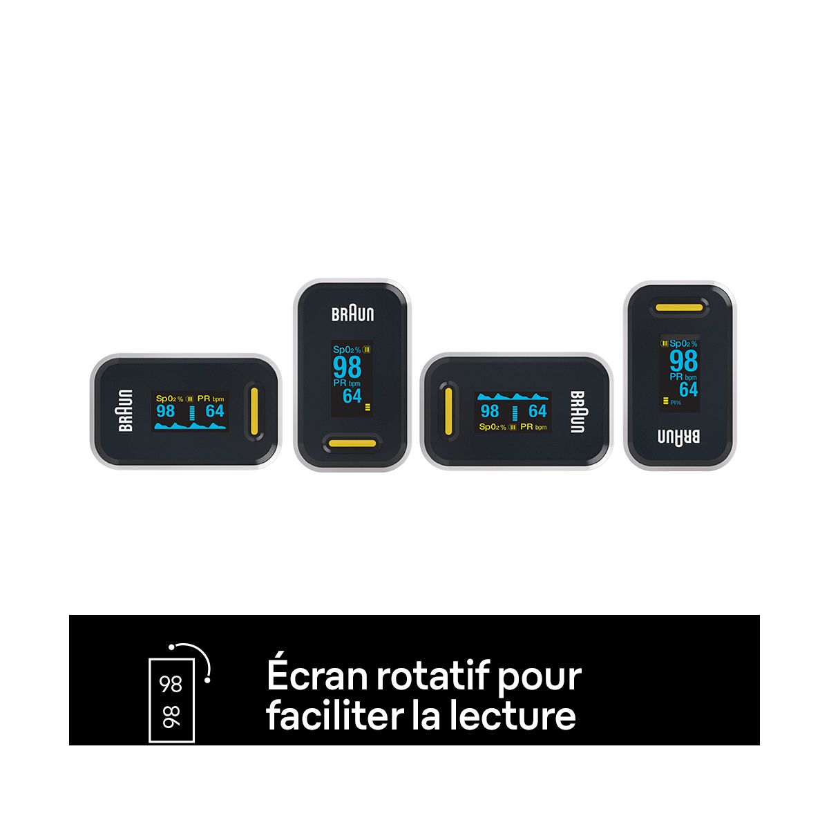 Oxymètre De Pouls Yk-81ceu blanc, BRAUN