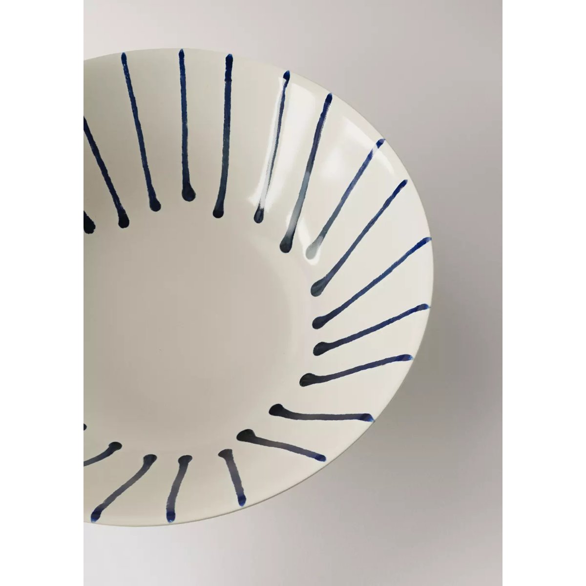 Bol en grès à rayures bleu marine, MANGO HOME