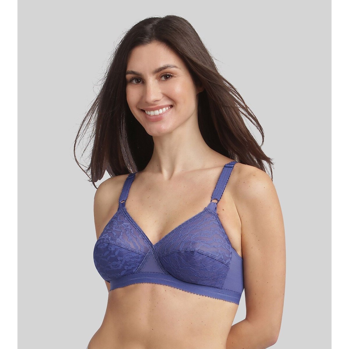 Soutien-gorge sans armatures Cœur croisé bleu cobalt, PLAYTEX