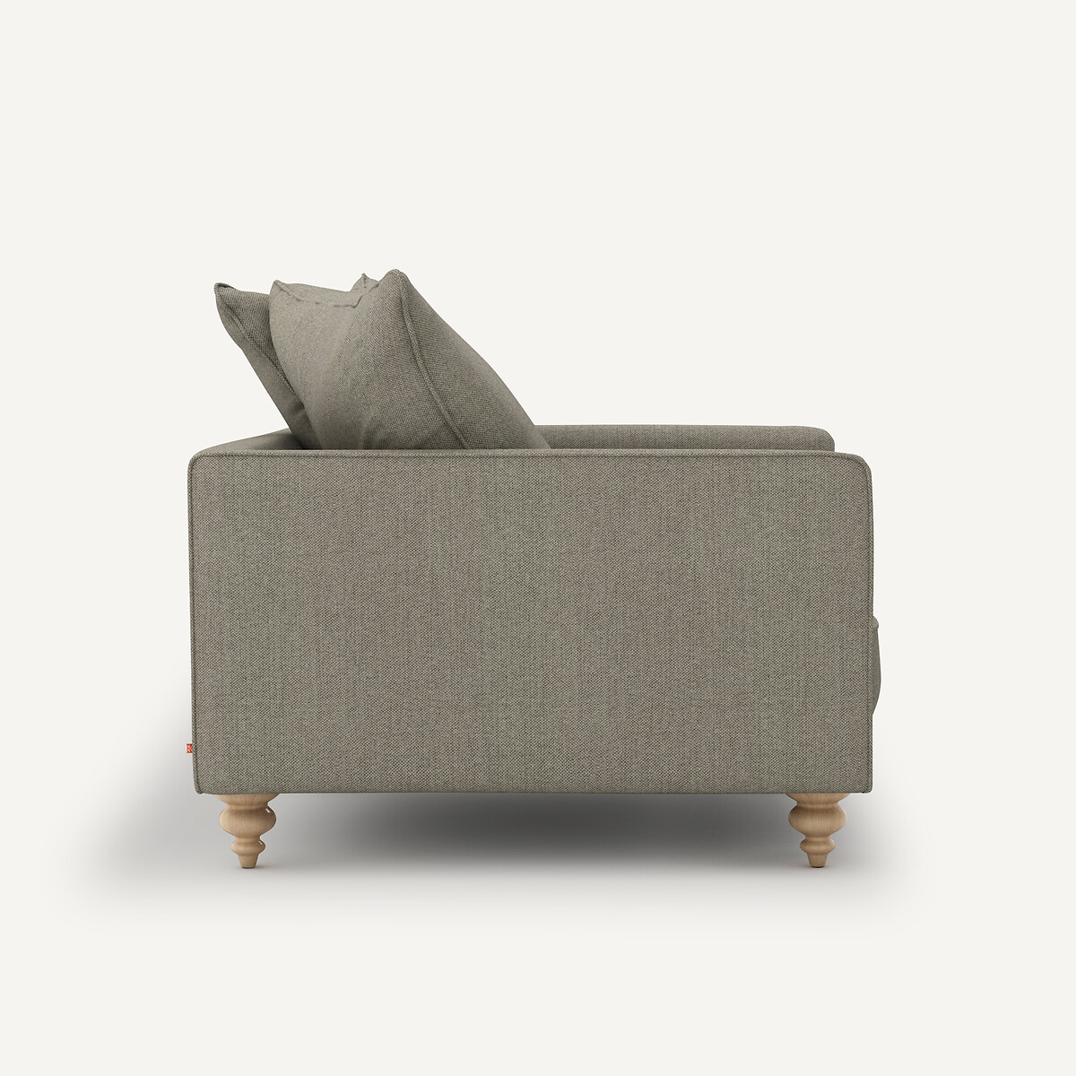 Fauteuil tweedé, Lazare naturel/gris clair, AM.PM