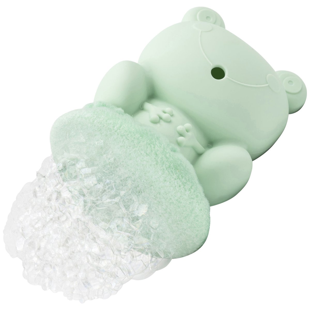 Set de 3 grenouilles de bain bleu, vert d'eau, vert, LILLIPUTIENS