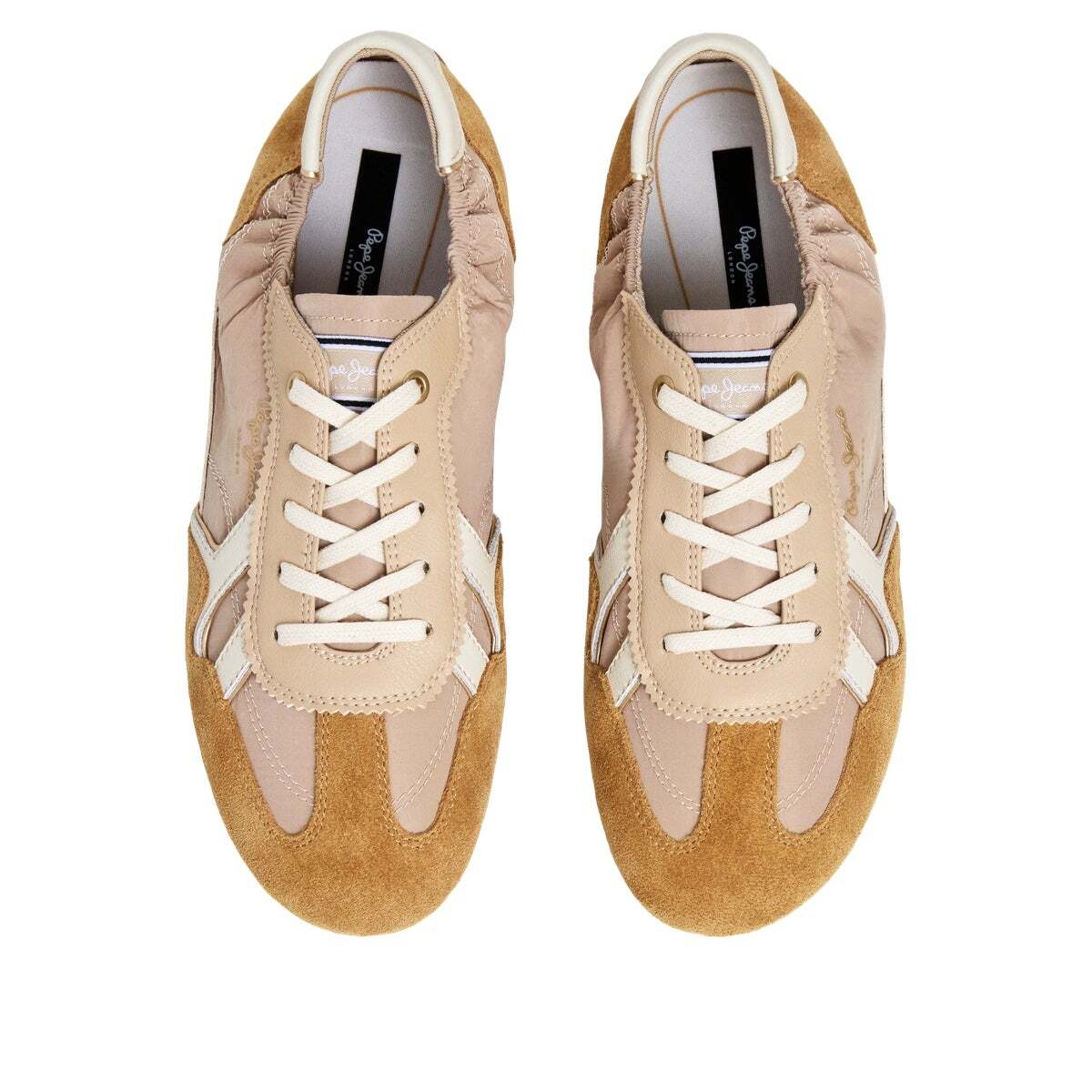 Noa - Baskets Avec Détails En Daim beige sable, PEPE JEANS