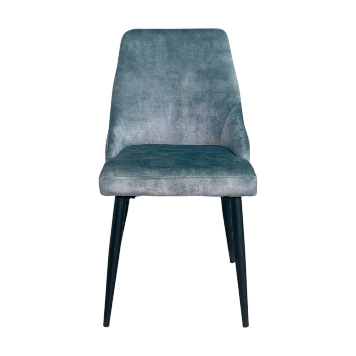 Chaise en velours (lot de 2) MALMOE bleu, PIER IMPORT