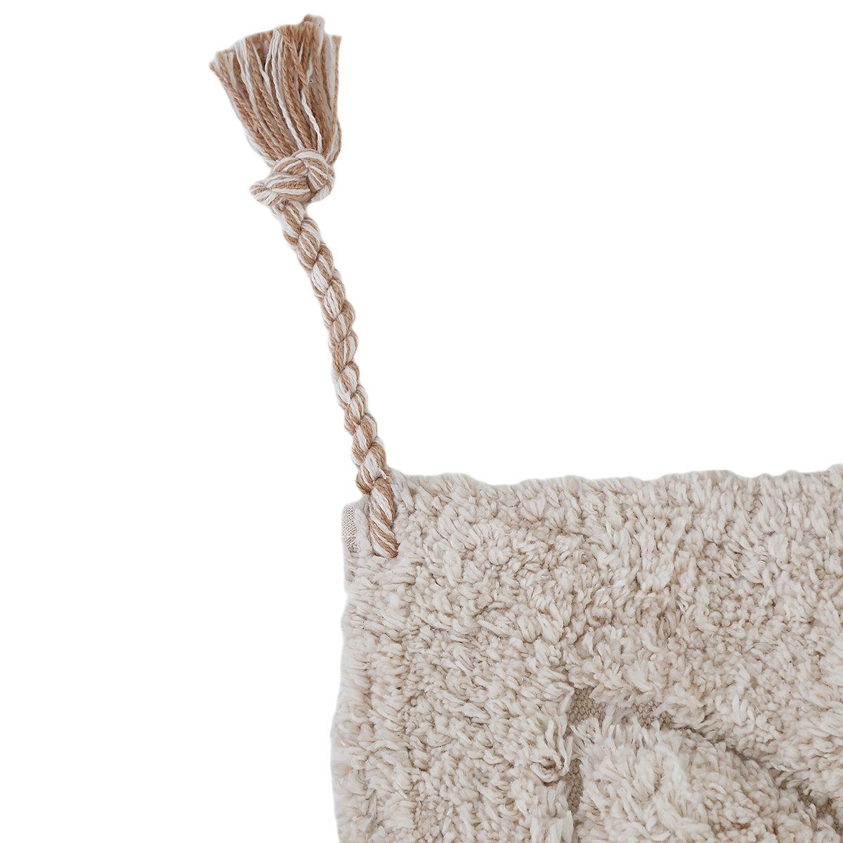 Tapis enfant lavable GENTLE FLORA ecru beige, NATTIOT
