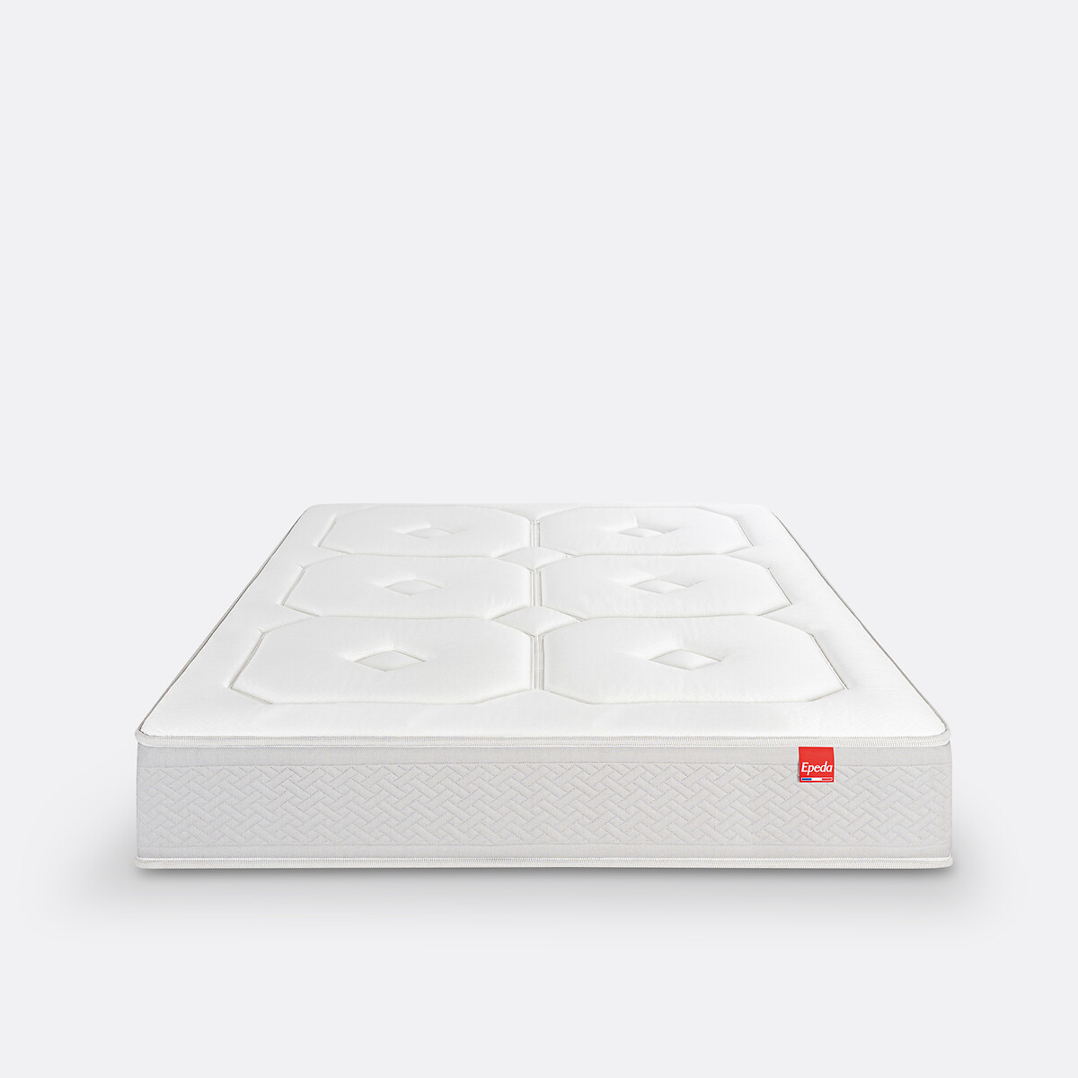 Matelas 700 ressorts ensachés 3 zones, Beau Séjour blanc/gris souris, EPEDA