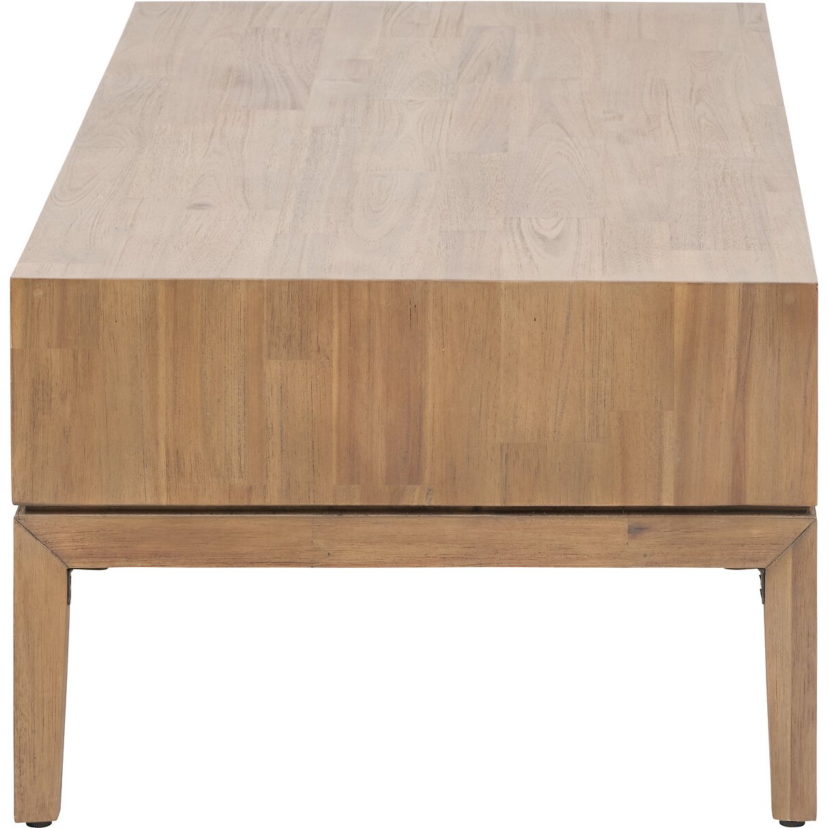 Giano Acacia Wood Storage Coffee Table black/natural, ÉDITÉ