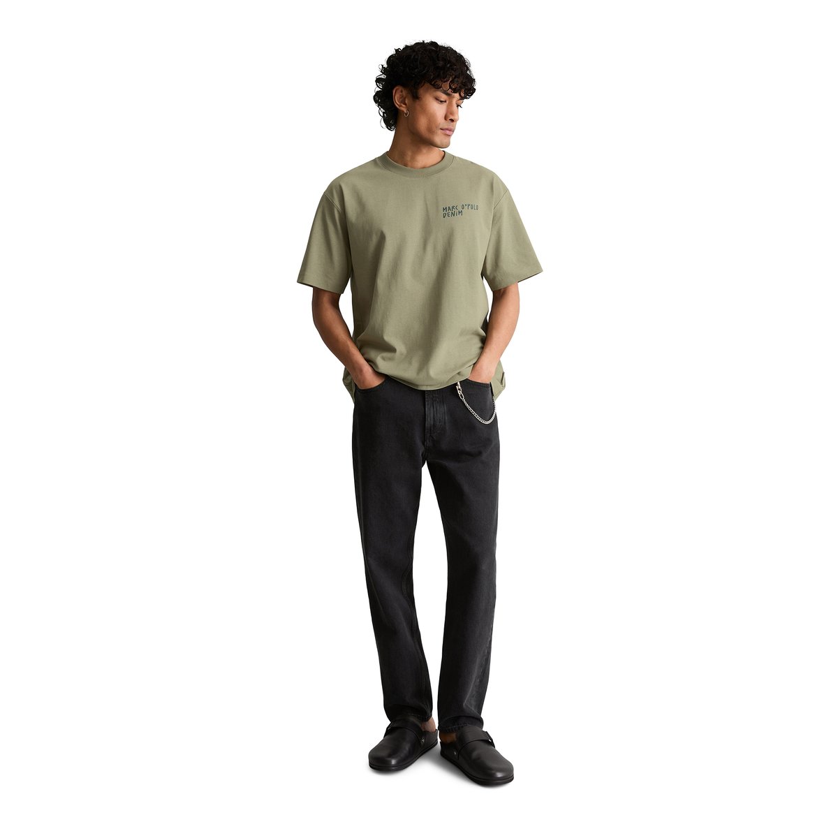 T-shirt Crayfish Capsule avec impression dans le dos vert, MARC O’POLO DENIM