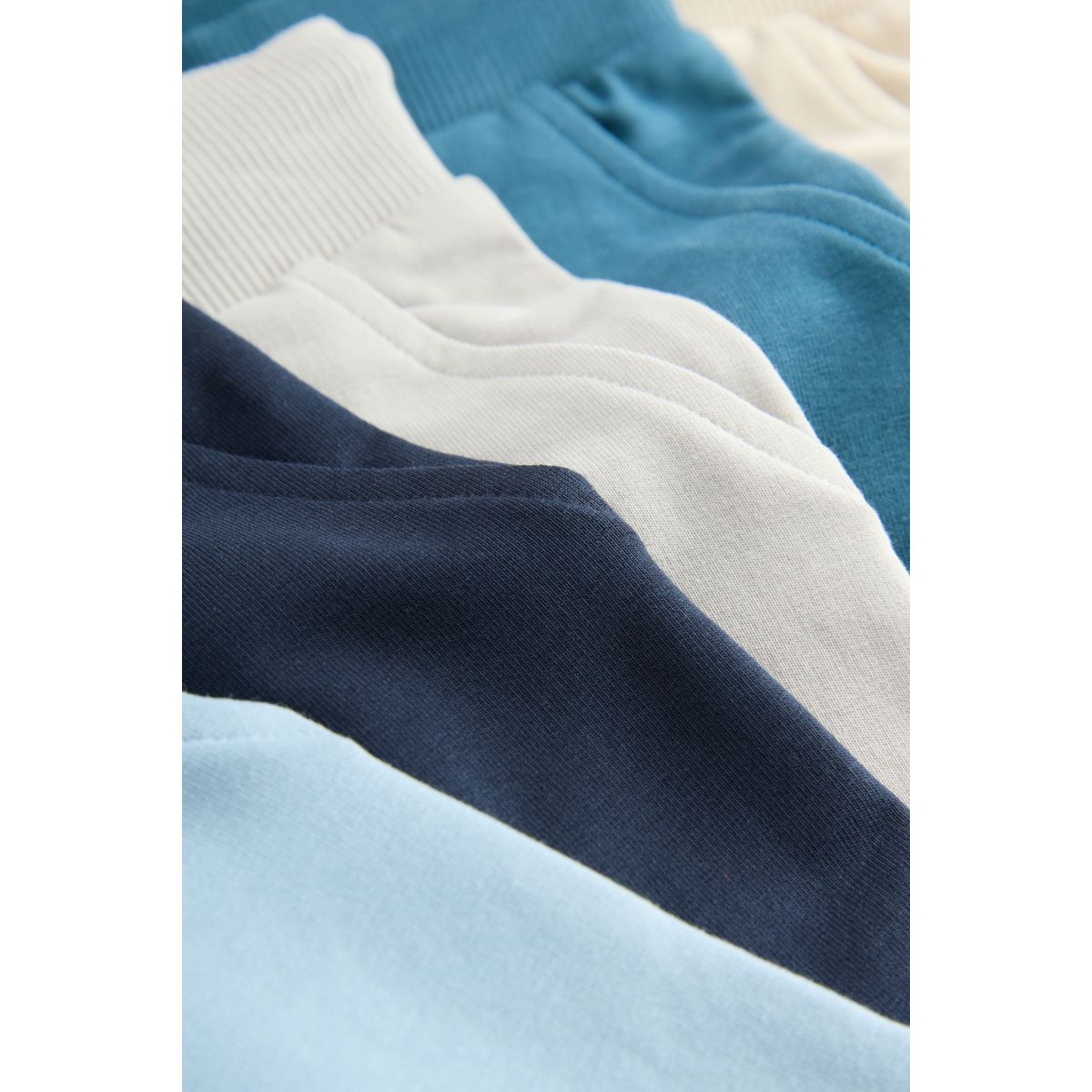 Pantalons de jogging, lot 5 bleu/écru/bleu marine, NEXT