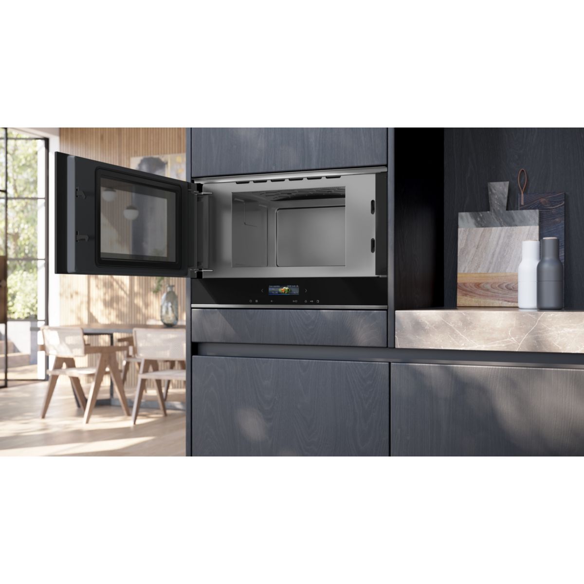 Micro ondes encastrable BF722L1B1 iQ700 noir, SIEMENS