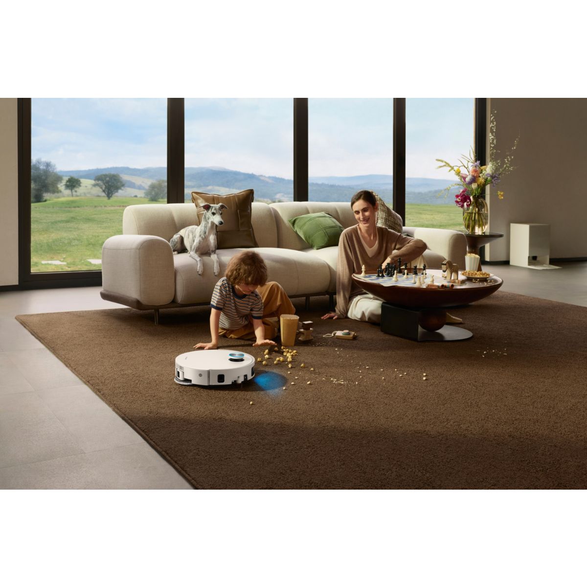 Robot Aspirateur Laveur X60 Pro Ultra Blanc couleur unique, DREAME