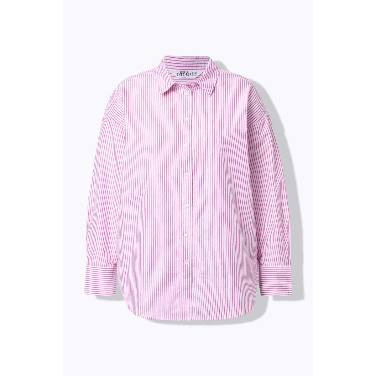 Chemisier oversize, rayures scintillantes rose vif, STUDIO UNTOLD