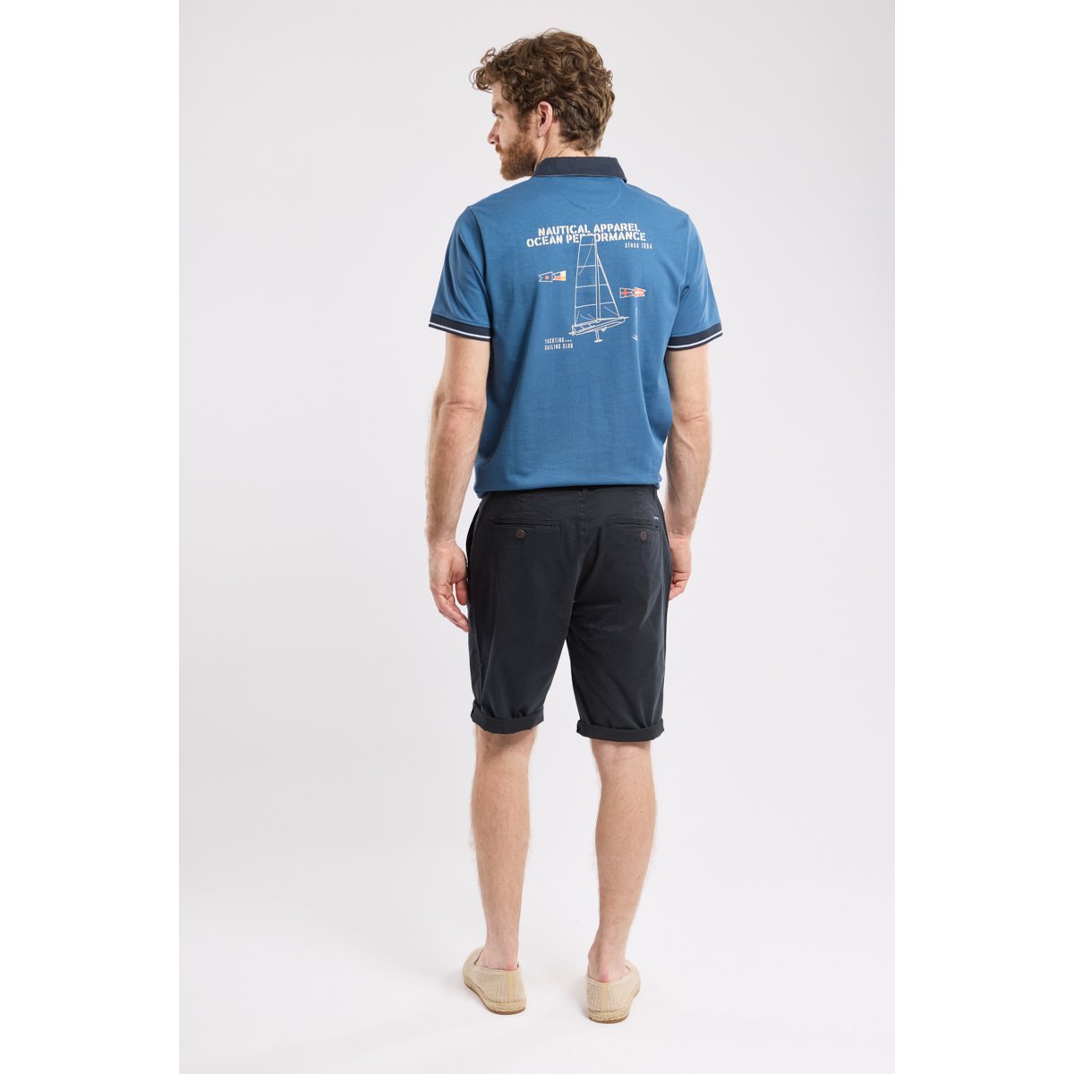 Bermuda en coton DJAN navy, BERMUDES