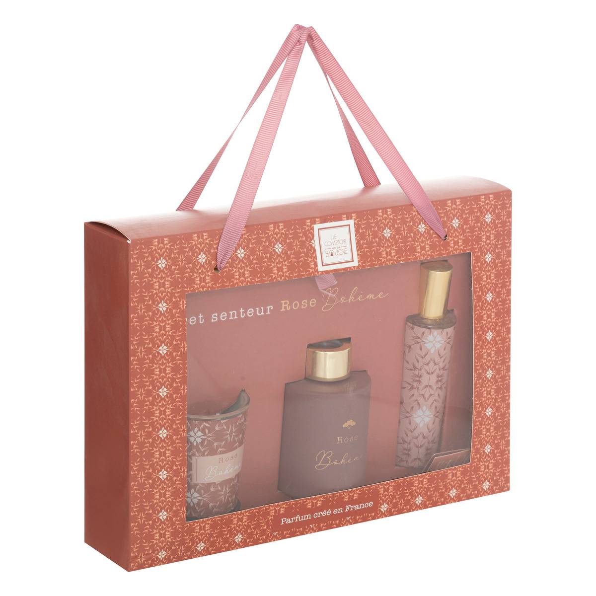 Coffret senteur bougie diffuseur huile GYPSY multicolore, ATMOSPHERA