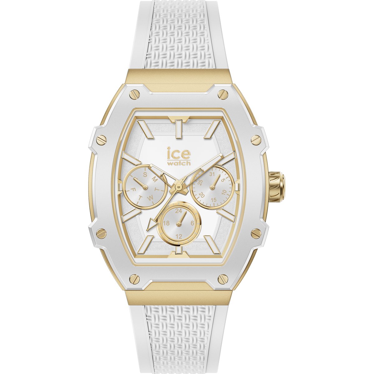 Montre Analogique ICE BOLIDAY doré blanc blanc, ICE-WATCH
