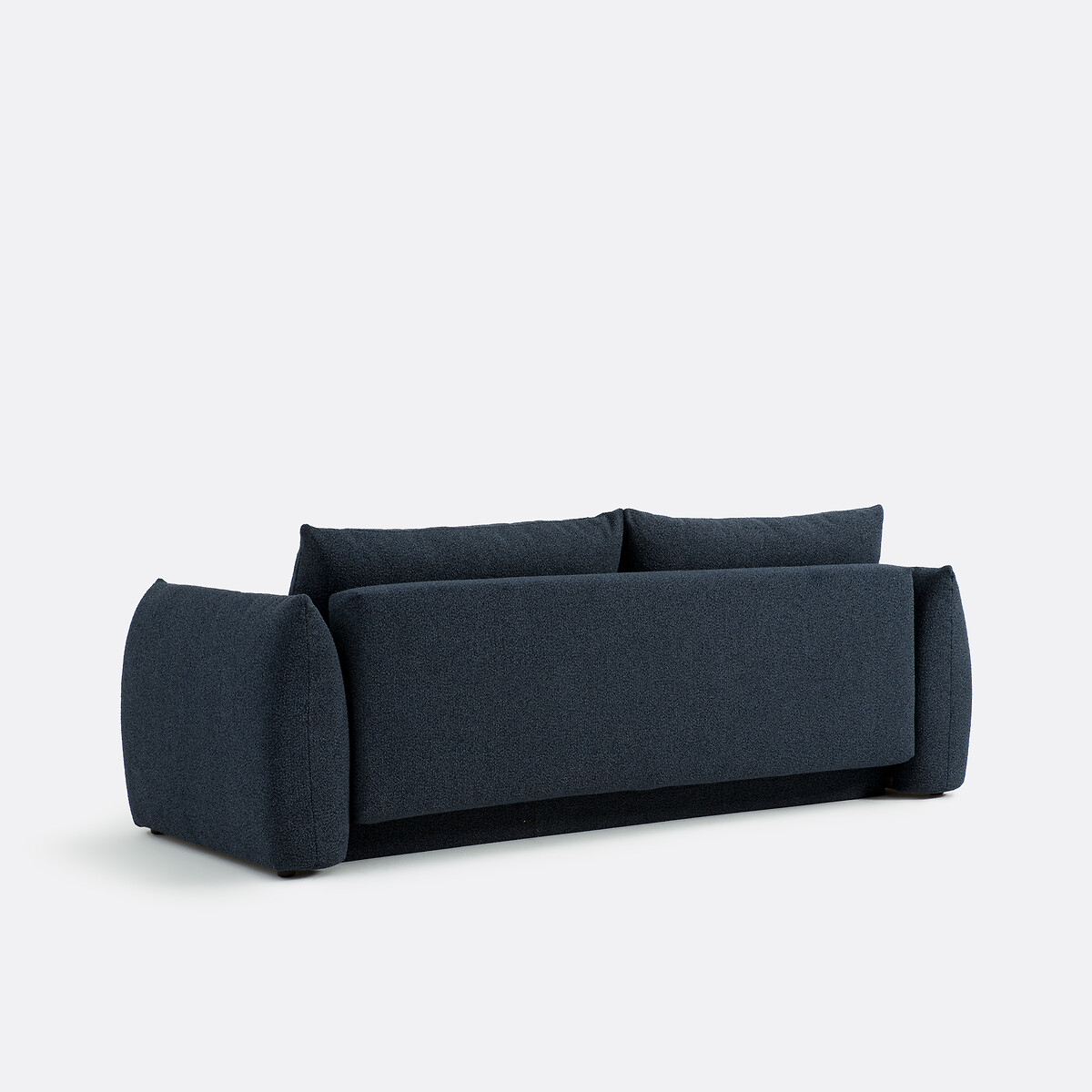 Canapé convertible 3 places, bouclette fine, Edith bleu, LA REDOUTE INTERIEURS