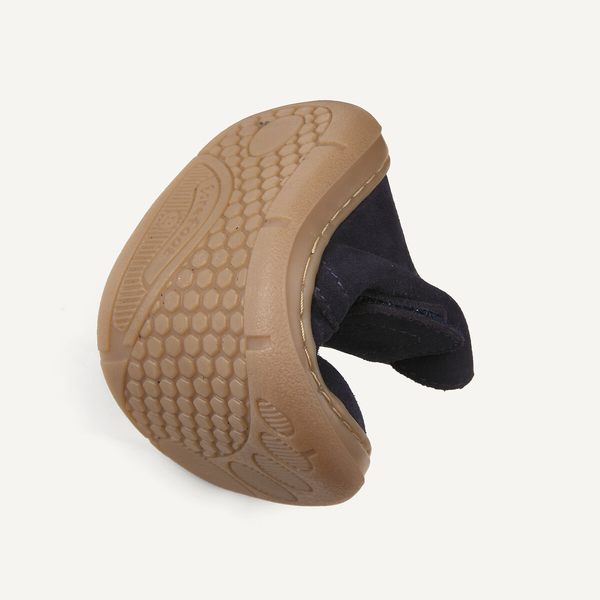 Chaussures à scratch en cuir bleu marine, LA REDOUTE COLLECTIONS