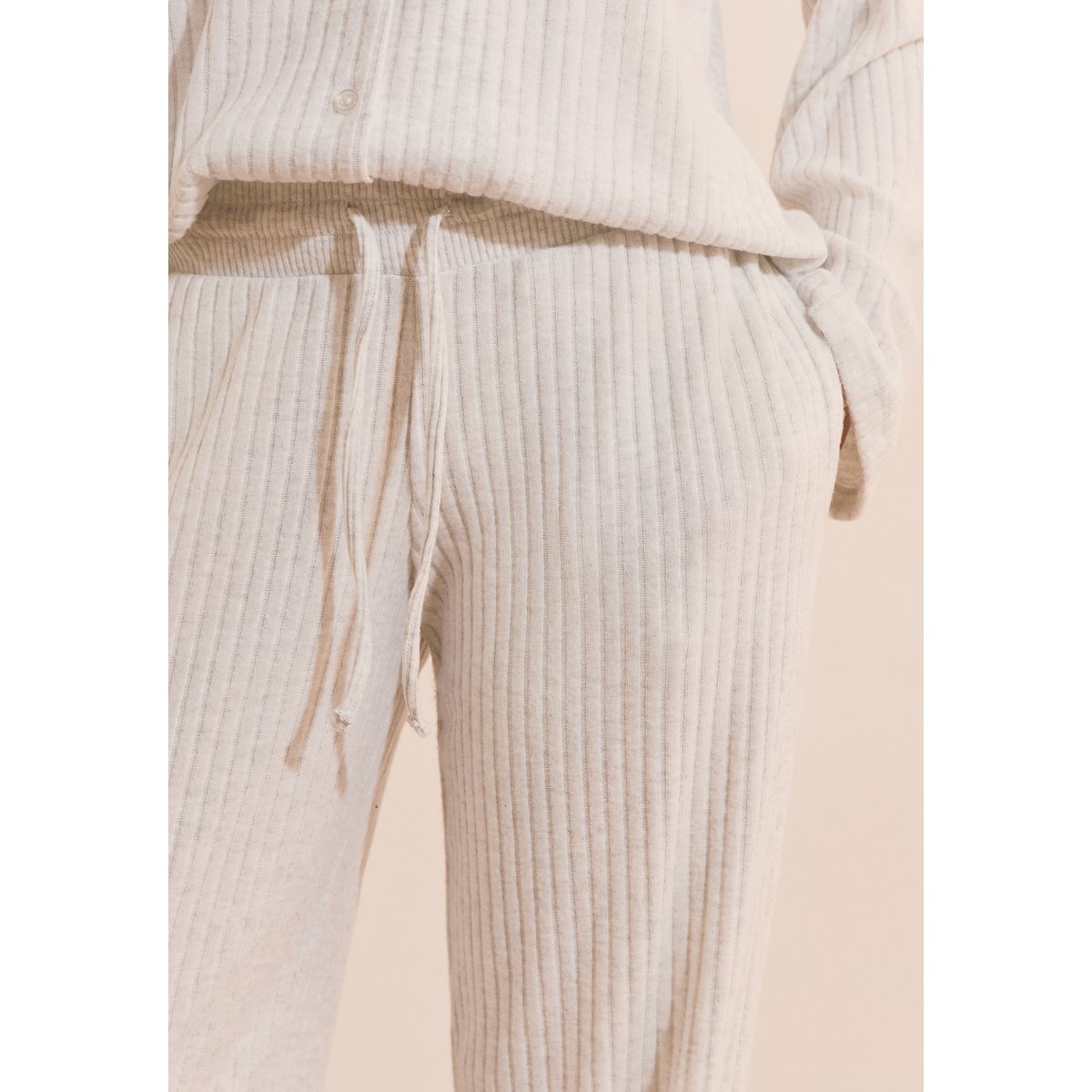 Pantalon de pyjama côtelé BERENICE gris, ETAM